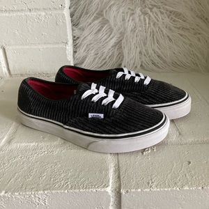 Vans Classic Black Corduroy Skate Shoes